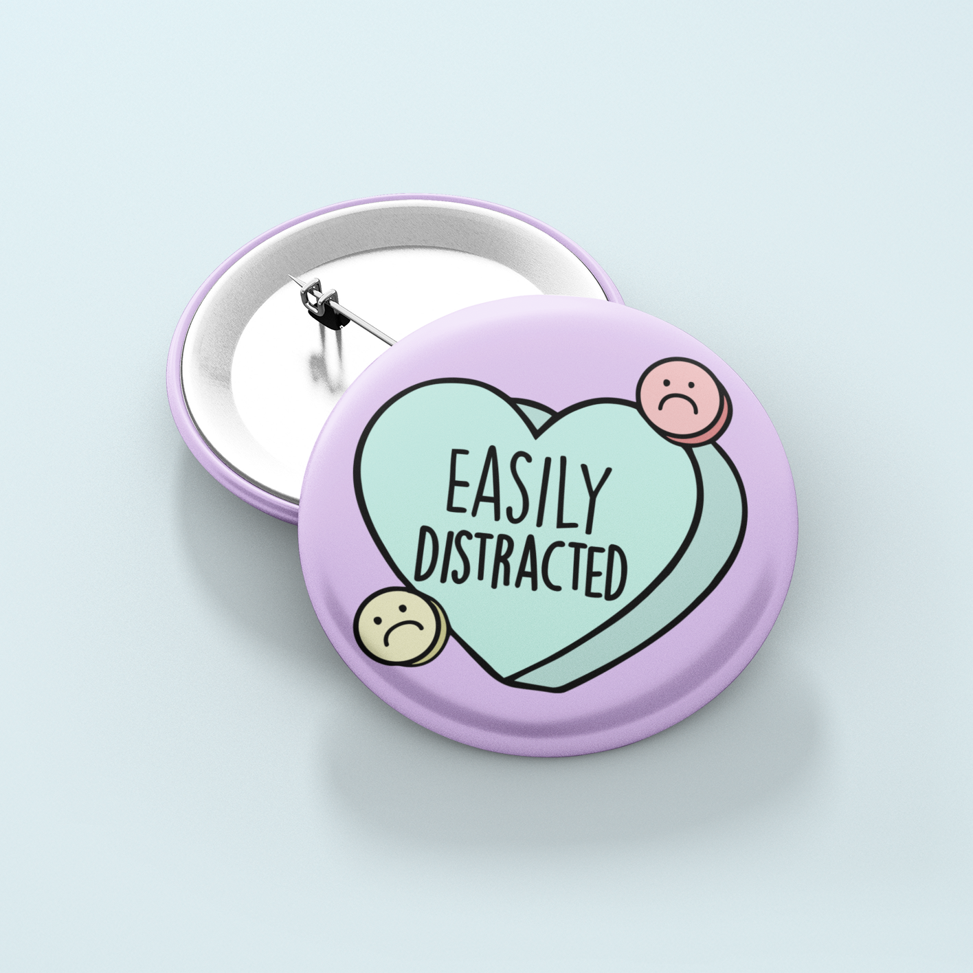 Easily Distracted | Badge Pin