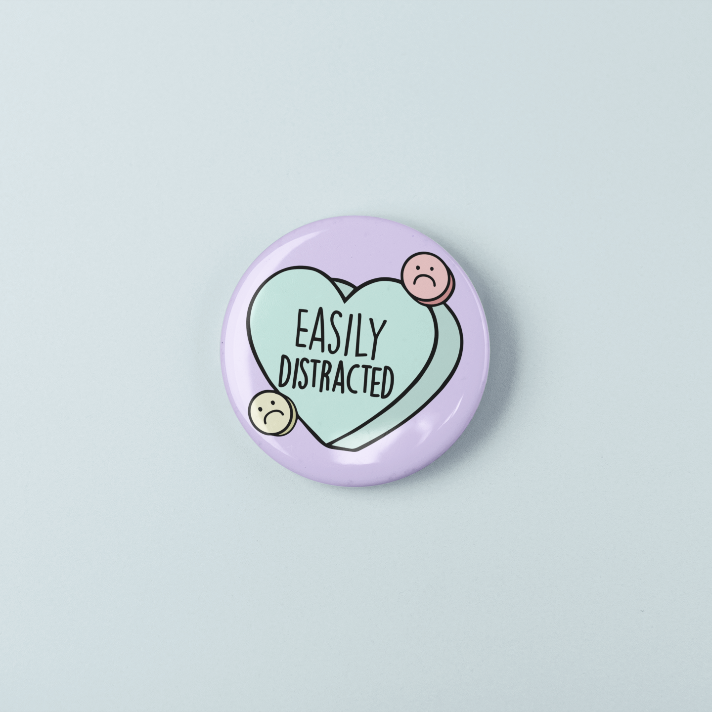 Easily Distracted | Badge Pin