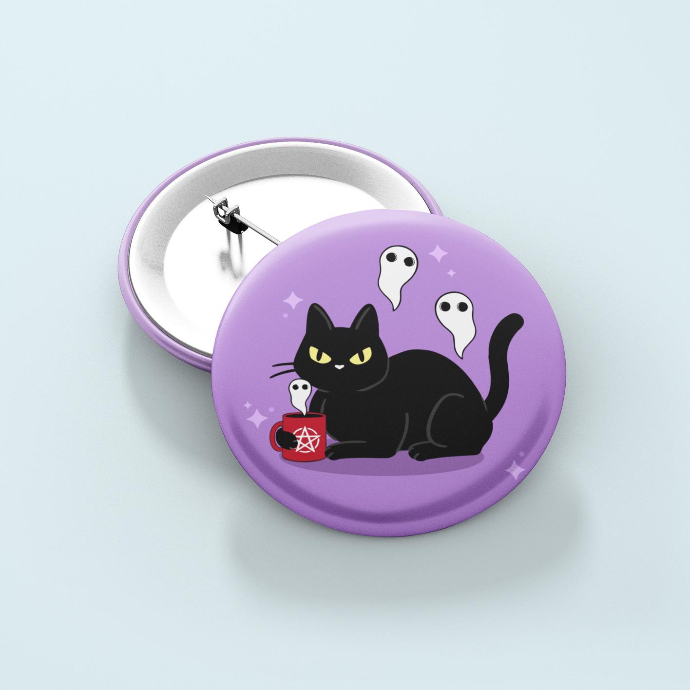 Ghost Cat | Badge Pin