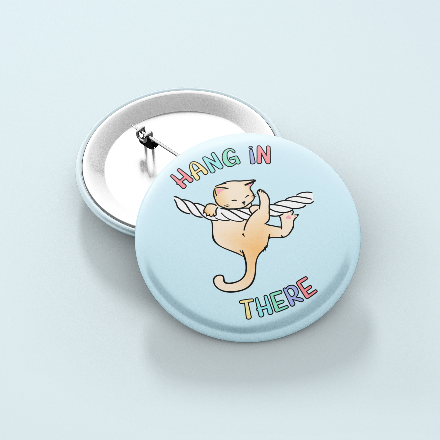 Hang In There Cat | Badge Pin