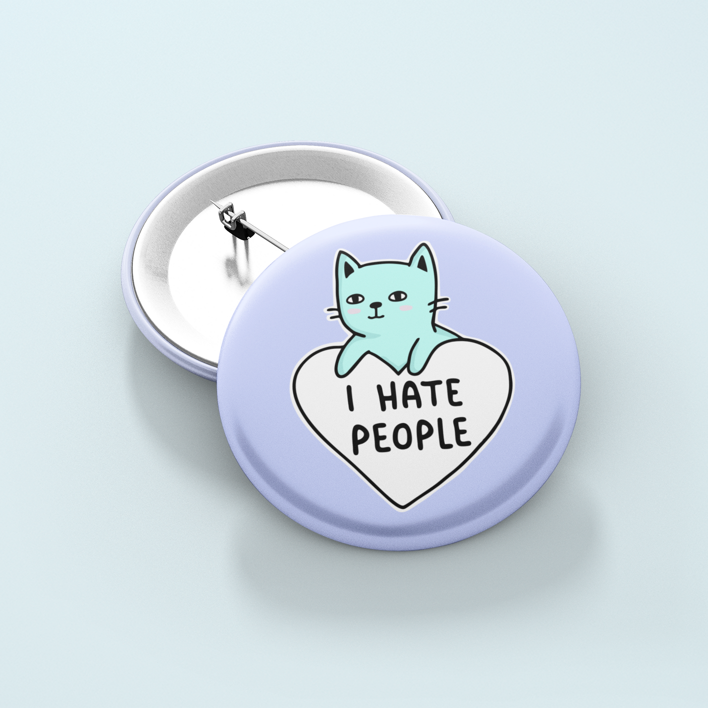 I Hate People | Badge Pin
