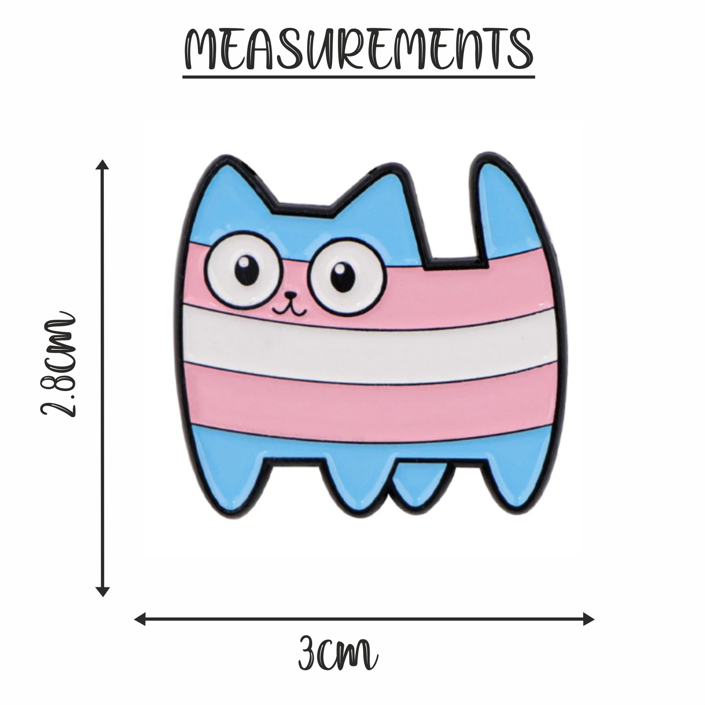 Rainbow / Trans Cat | Enamel Pin