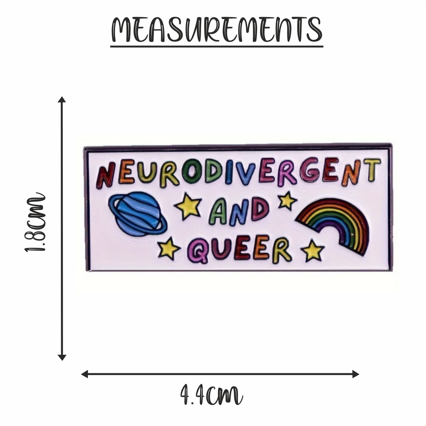 Neurodivergent And Queer | Enamel Pin