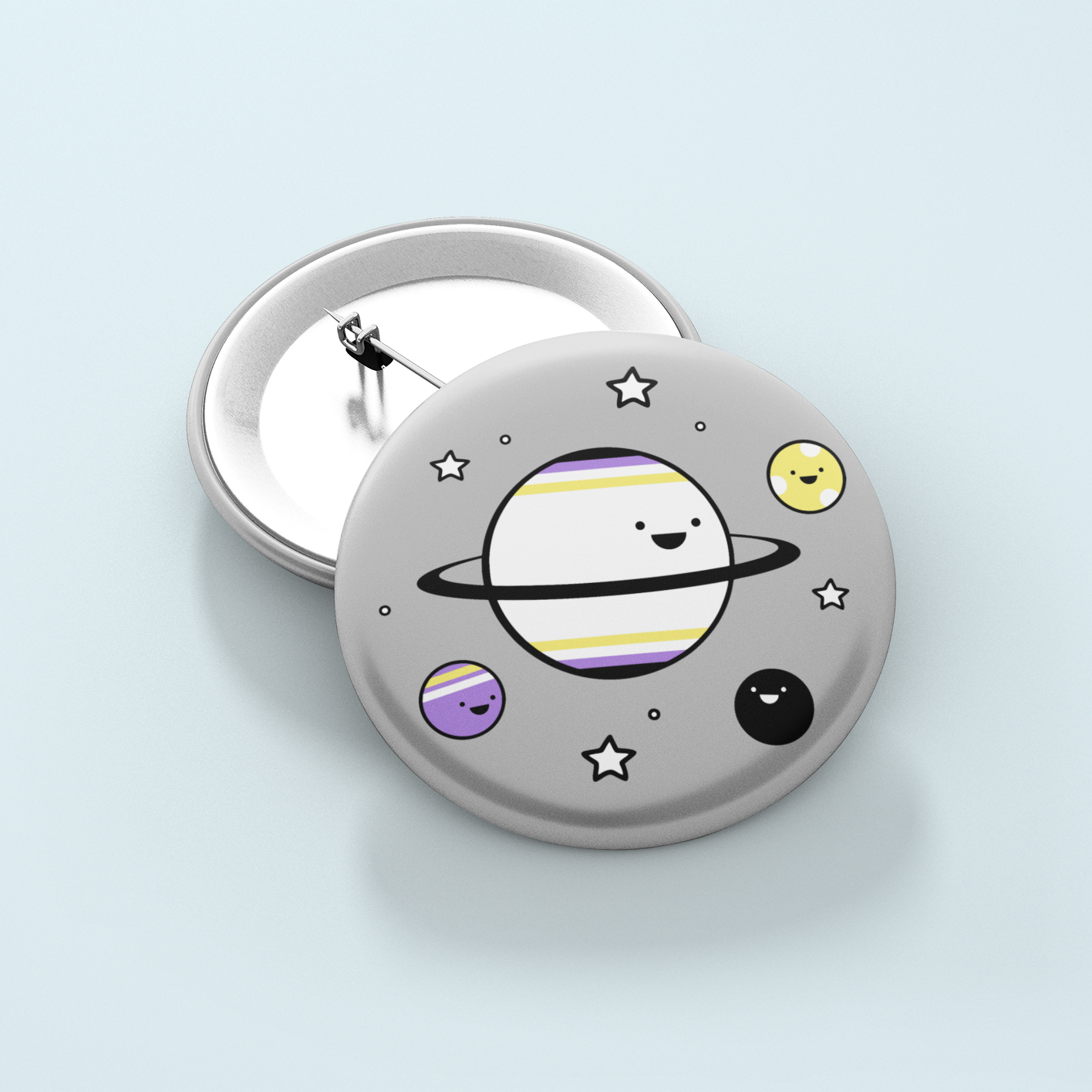 Nonbinary Planets | Badge Pin