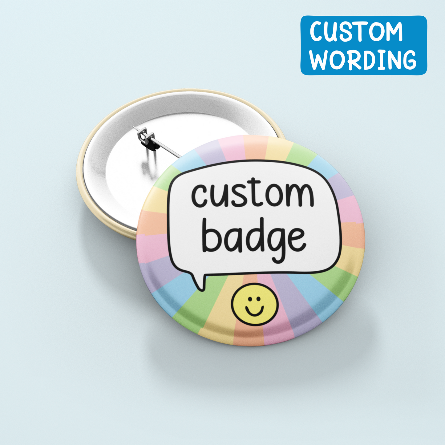 Custom Colourful Speech Pin | Create Your Own Pin