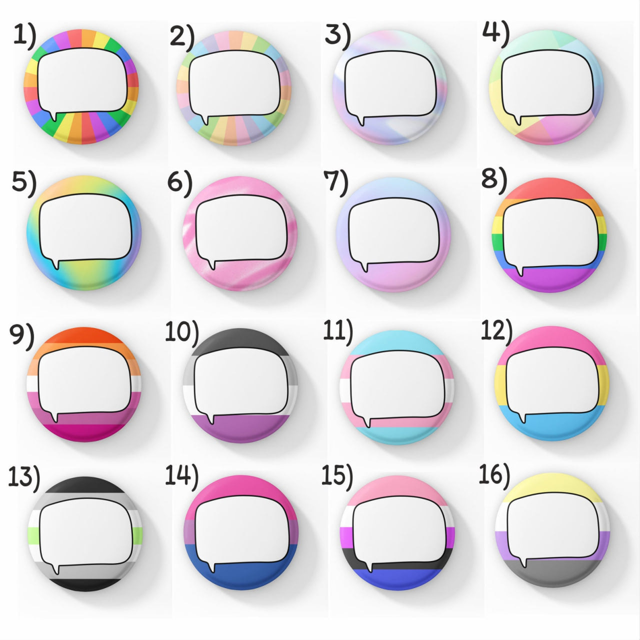 Custom Colourful Speech Pin | Create Your Own Pin