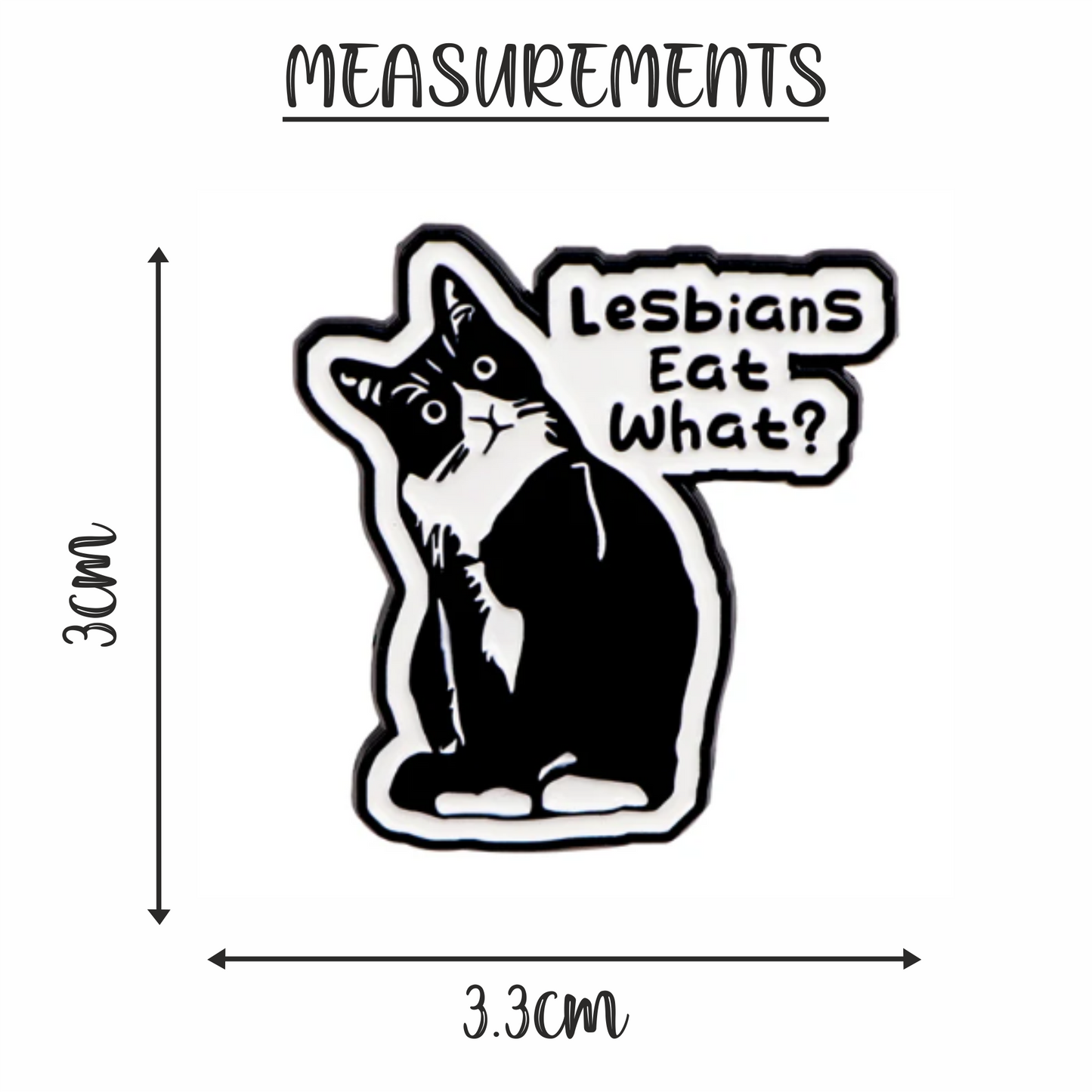 Lesbians Eat What? | Enamel Pin