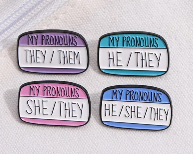 Pronoun Pins | Enamel Pin