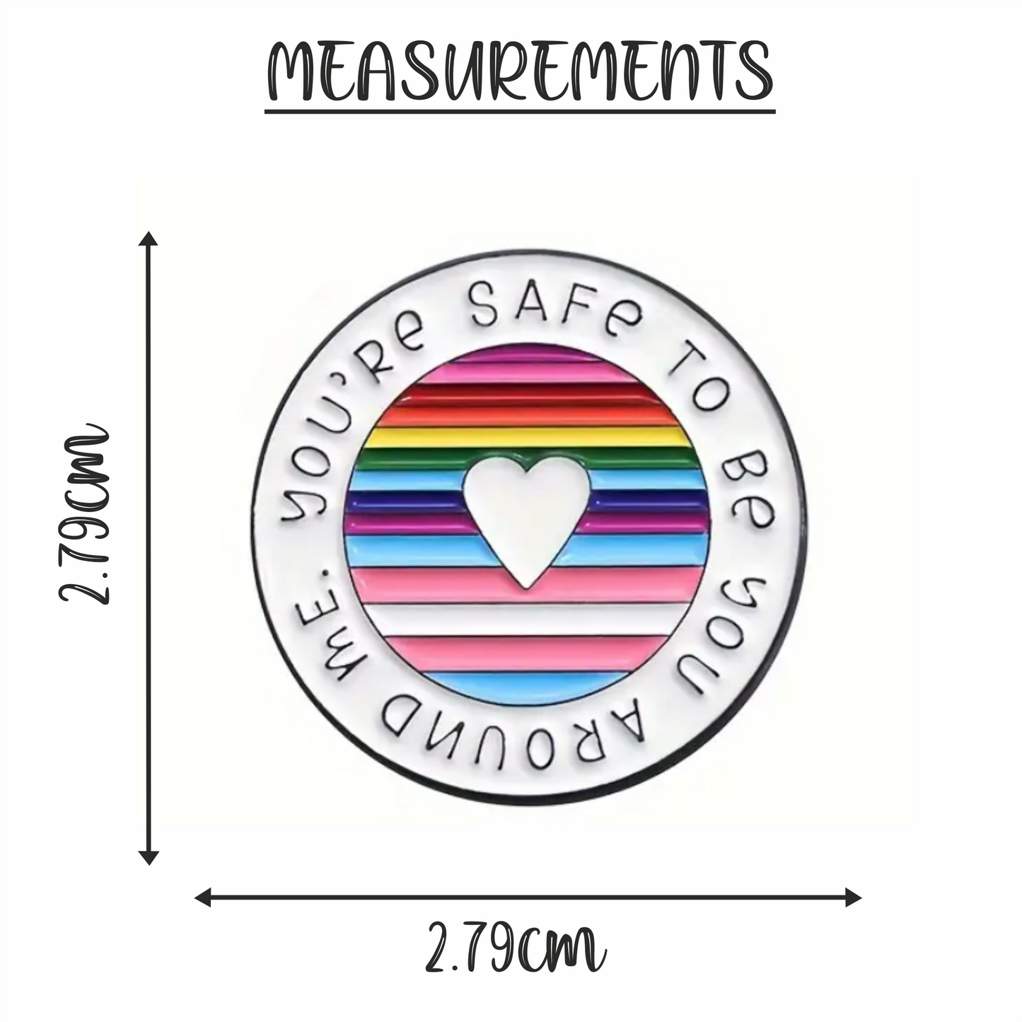 You're safe to be around me | Enamel Pin