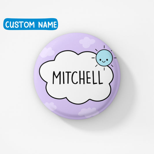 Custom Name + Wording Badge Pin | 38MM SIZE | Personalised Gift