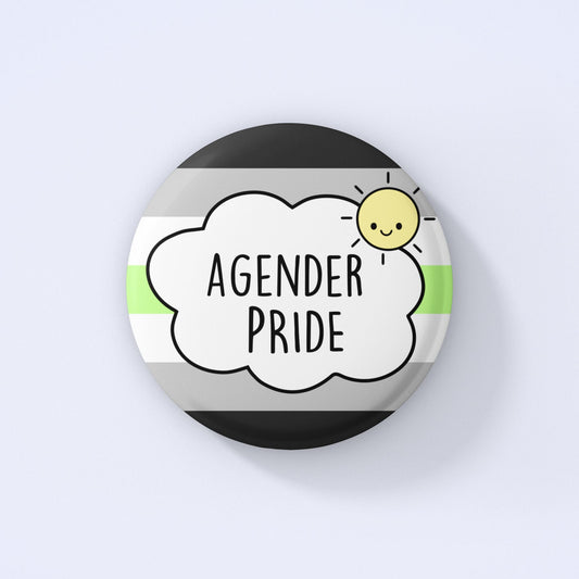 Agender Pride Badge | Agender Flag - Agender Badge