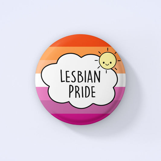 Lesbian Pride Badge | Gay Badge, Lesbian Flag
