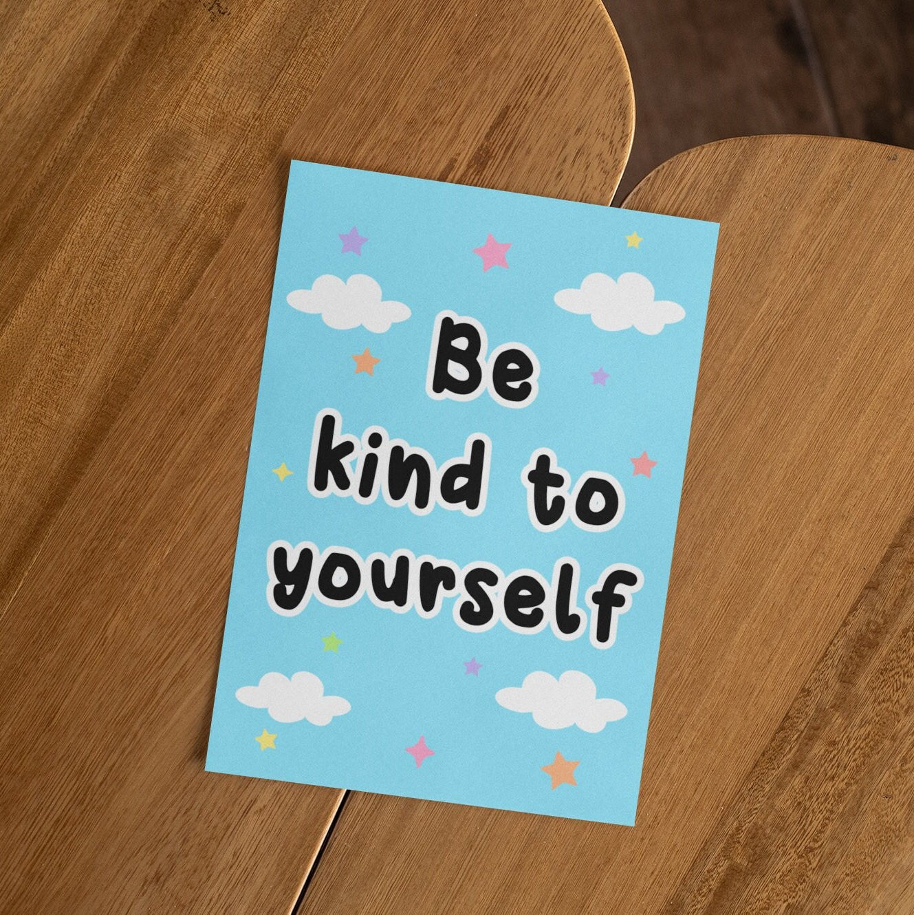 Be Kind To Yourself Postcard | Self Love Card - Be Positive - Positive Cards - Mindfullness