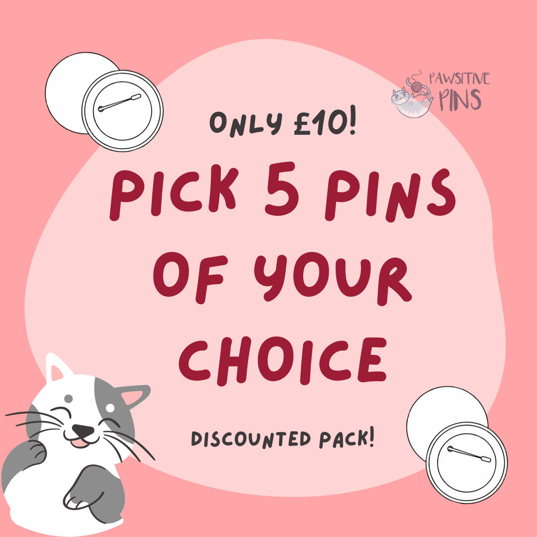 Pick Your Own 5 Pins  PLEASE READ DESCRIPTION - Care Package Gift