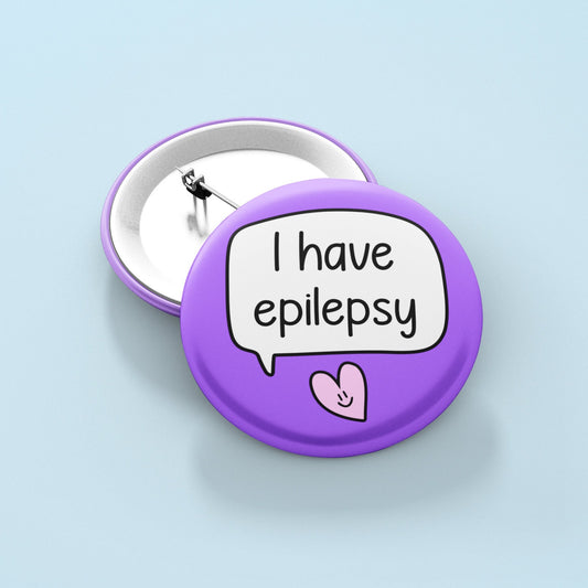 I Have Epilepsy Badge Pin |  Seizures
