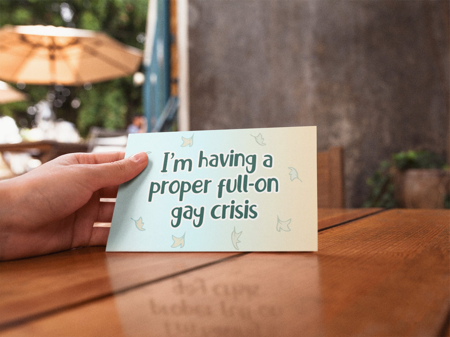 Gay Crisis Inspired Heartstopper Postcard | LGBTQ Cards - Nick and Charlie