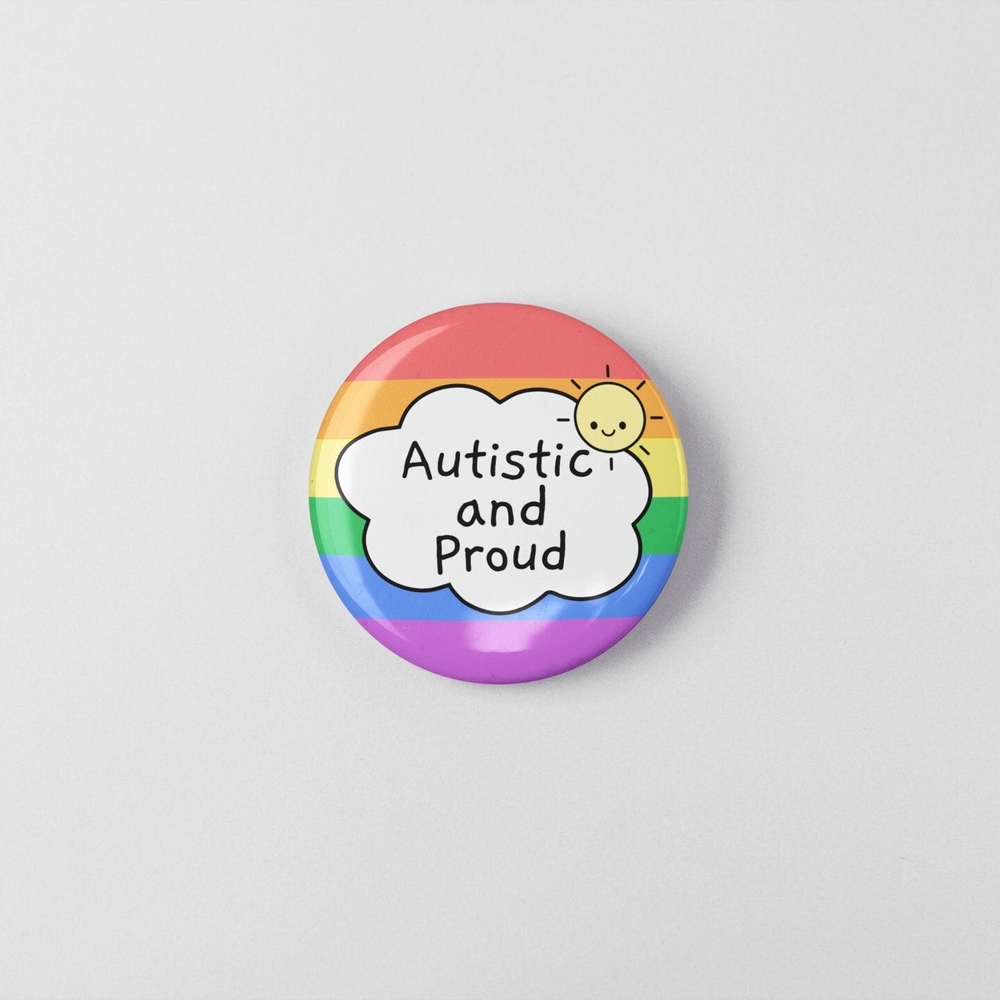 Autistic And Proud Pin Badge | ASD - Autism Awareness