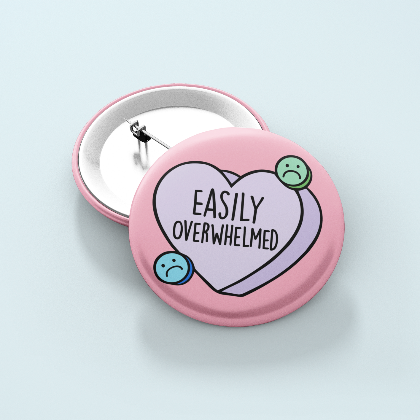 Easily Overwhelmed | Badge Pin