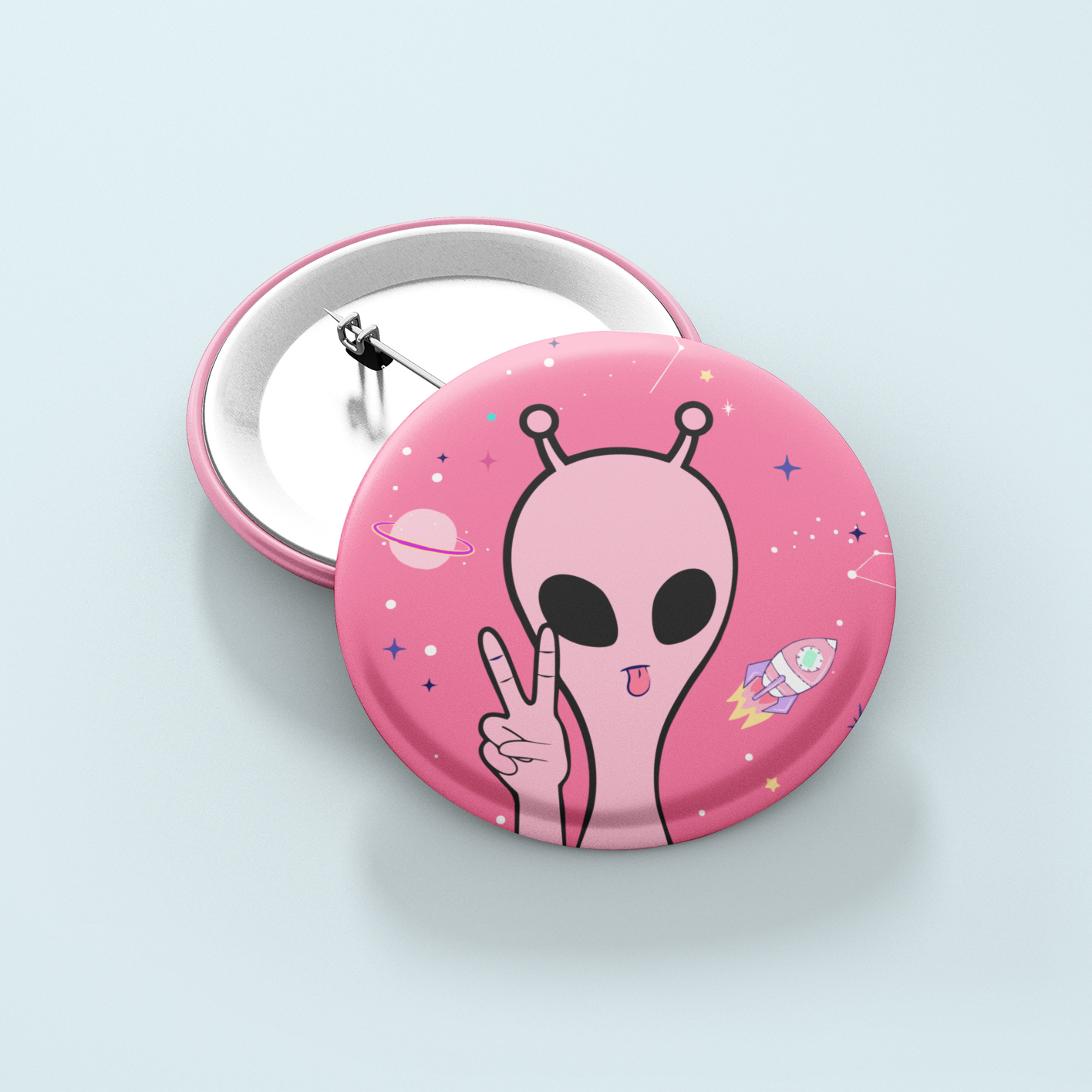 Pink Alien | Badge Pin
