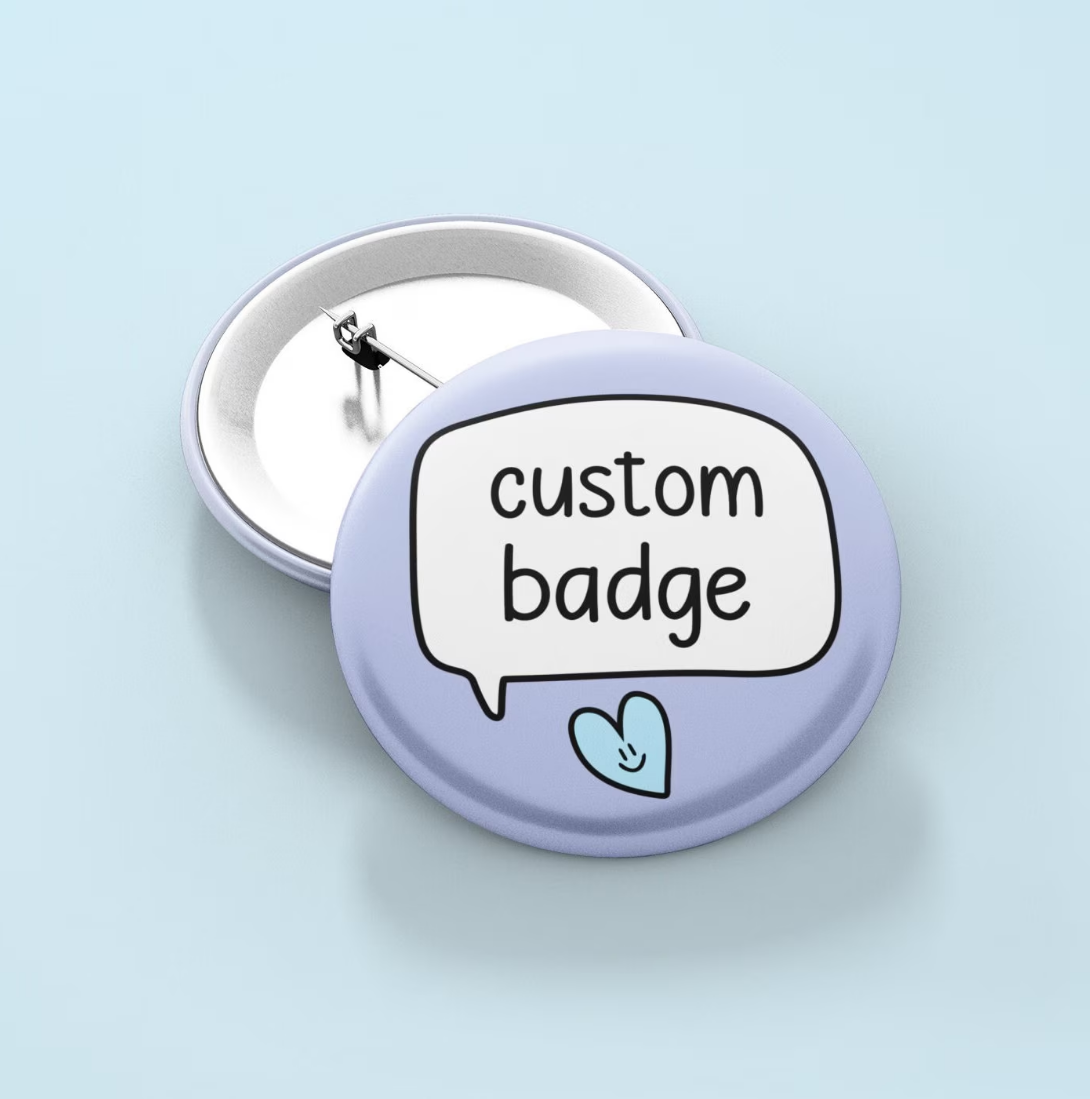 Custom Speech Badge Pin |  Please Read Description & Check photos