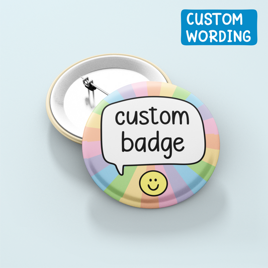 Custom Colourful Speech Pin | Create Your Own Pin