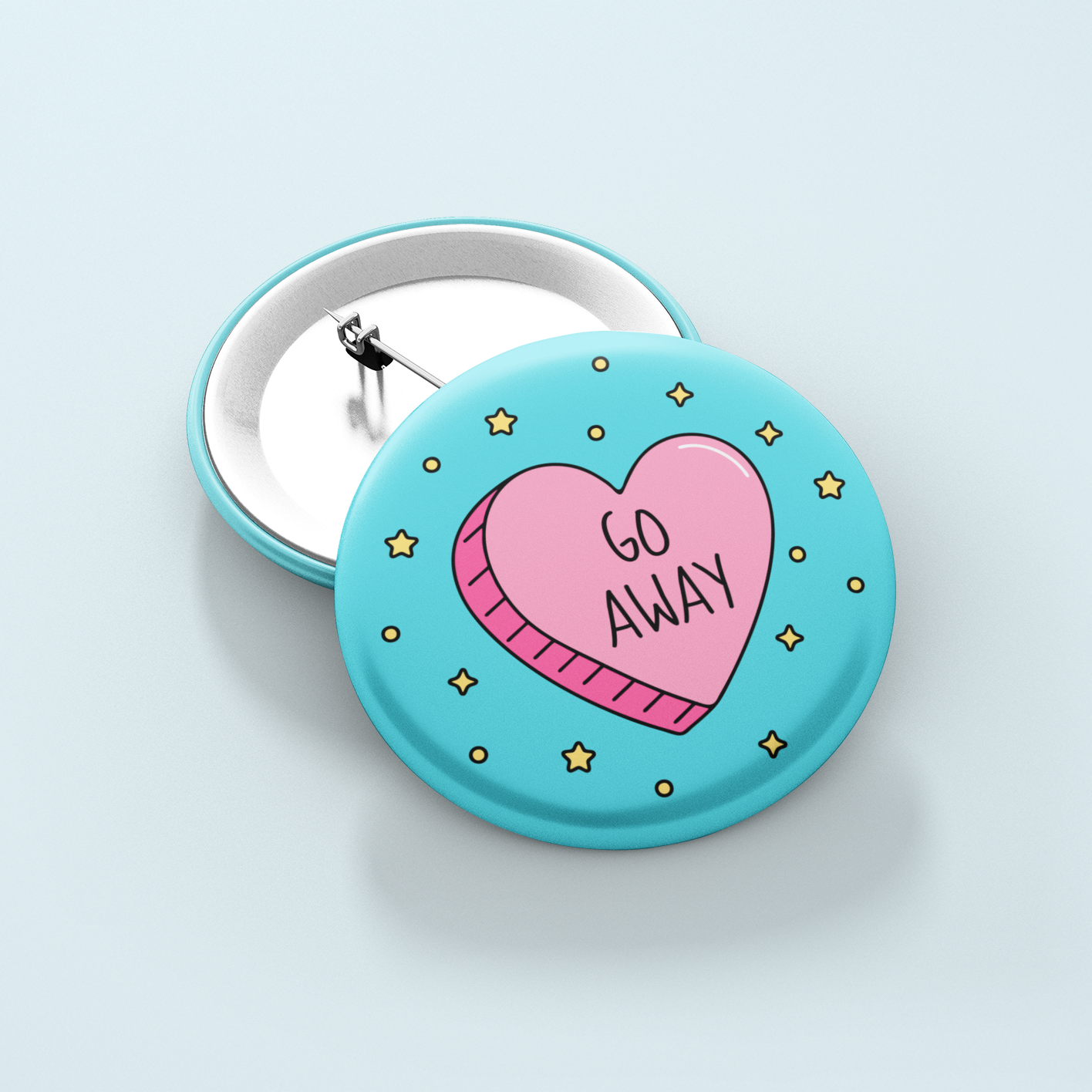 Go Away | Badge Pin