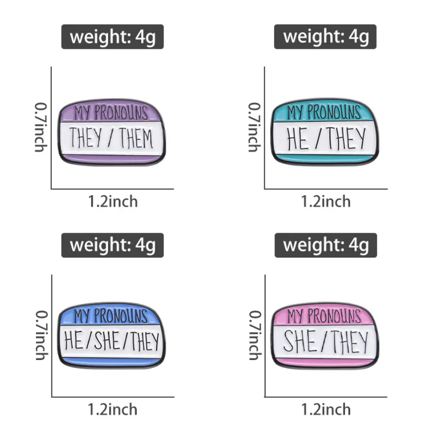 Pronoun Pins | Enamel Pin
