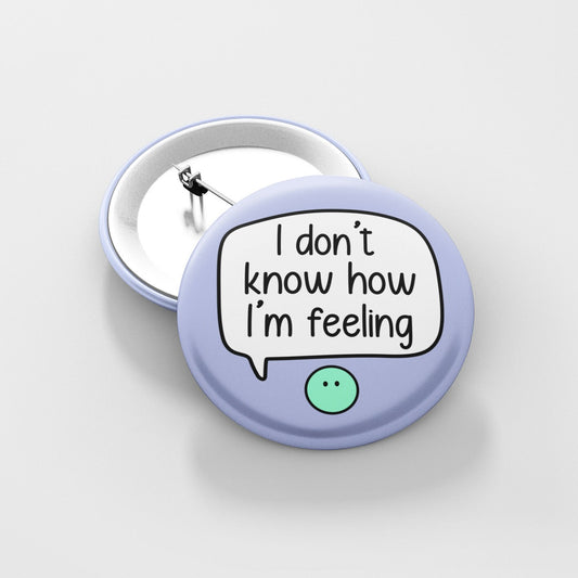 MULTIPLE CHOICES - Emotion Badge Pins | Alexithymia Awareness - Alexithymia Badge - Feelings - Emotions