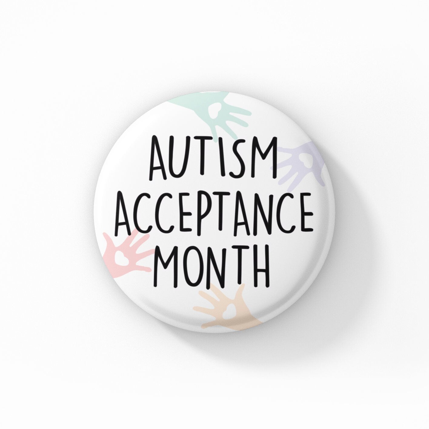Autism Acceptance Month Badge Pin | Autism Acceptance - Neurodiversity Badge - Autism Month
