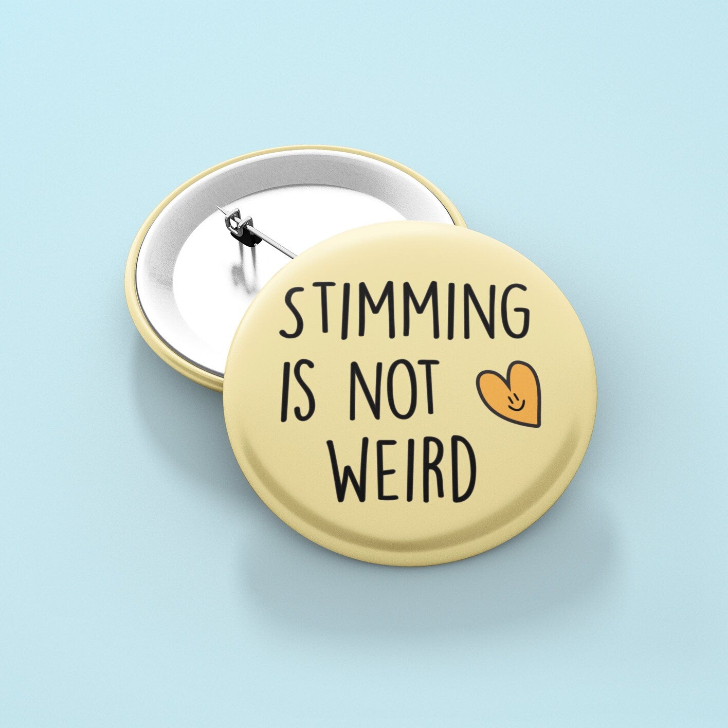 Stimming Is Not Weird Badge Pin | Neurodivergent Badge, Stimmy