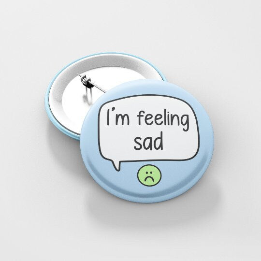 MULTIPLE CHOICES - Emotion Badge Pins | Alexithymia Awareness - Alexithymia Badge - Feelings - Emotions