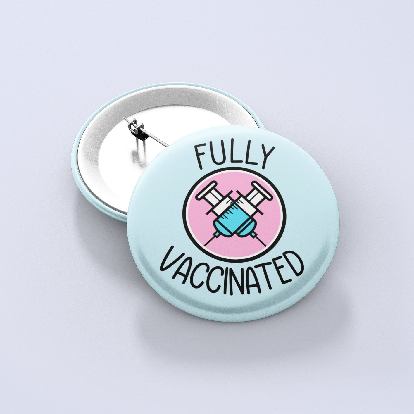 Vaccinated Covid Badge Pin | I've been vaccinated - NHS - Covid Vaccine - Pro vaccine