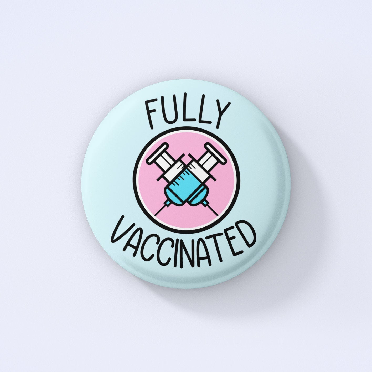 Vaccinated Covid Badge Pin | I've been vaccinated - NHS - Covid Vaccine - Pro vaccine