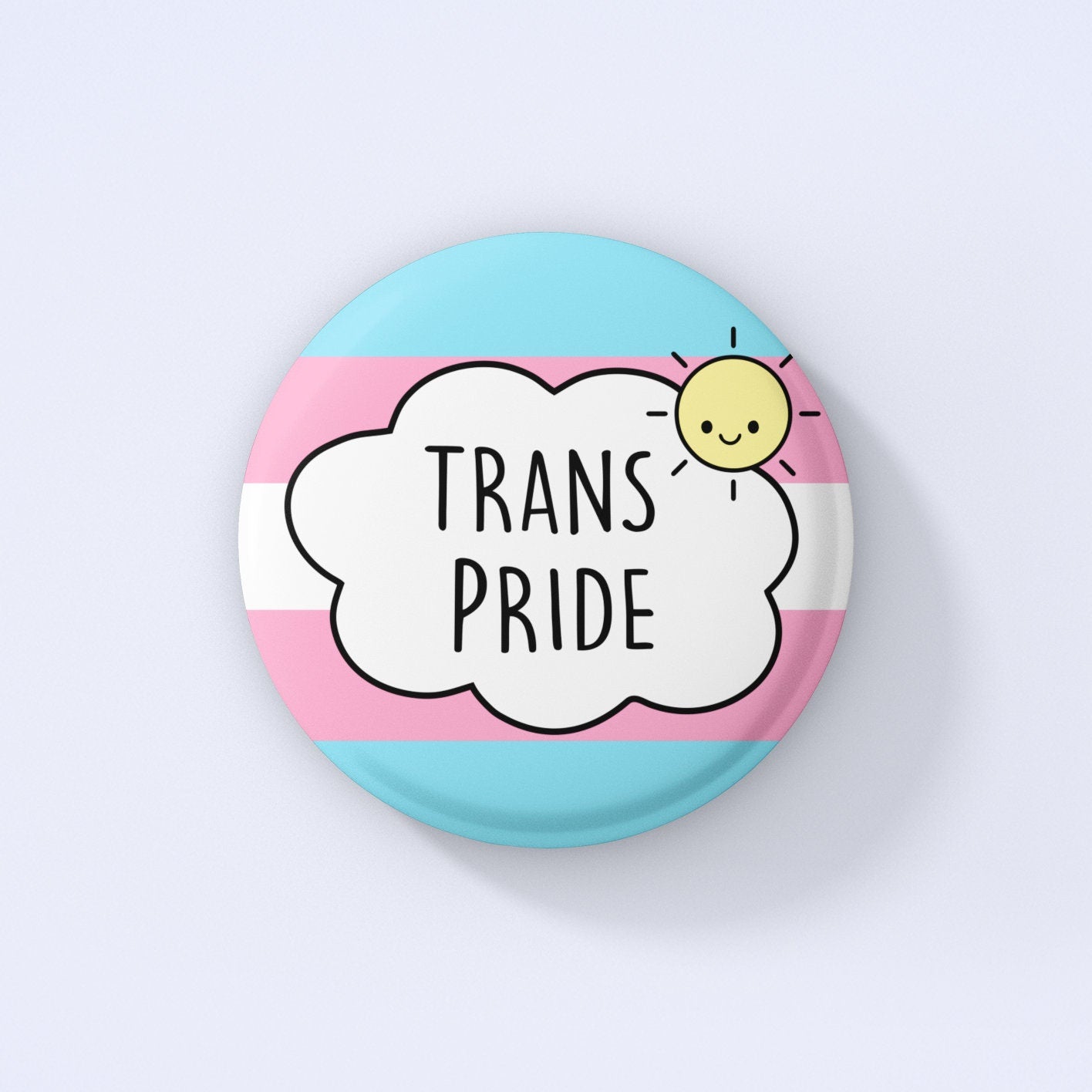 Trans Pride Pin Badge | Trans Flag, Transgender, Trans Rights, LGBTQ