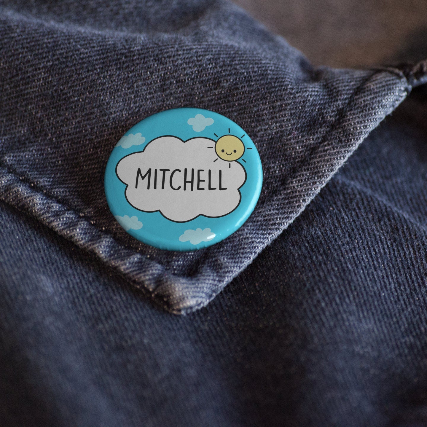 LARGE Custom Name + Wording Badge Pin | Personalised Gift - Custom Gift - Customised Name