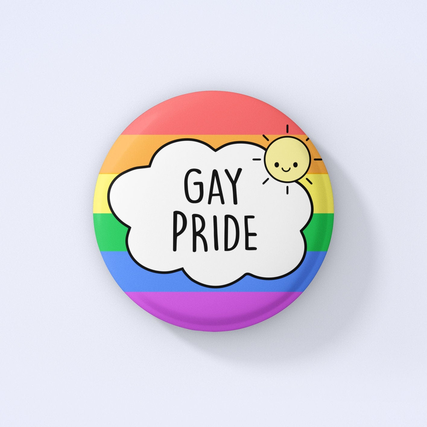 Gay Pride Badge | Rainbow Colours - Pride Colours