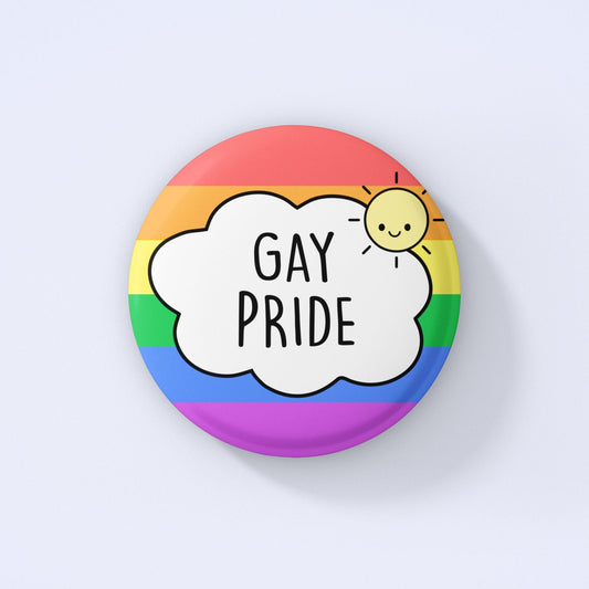 Gay Pride Badge | Rainbow Colours - Pride Colours