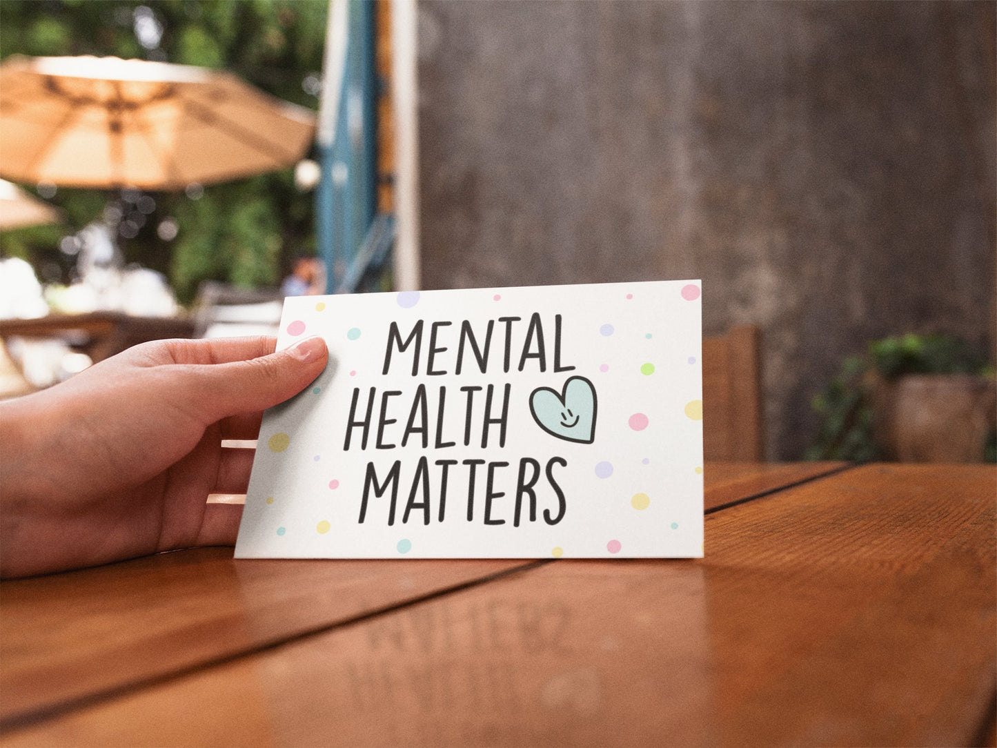Mental Health Matters Postcard | Inspirational Postcards, Positivity Gift, A6 Postcard