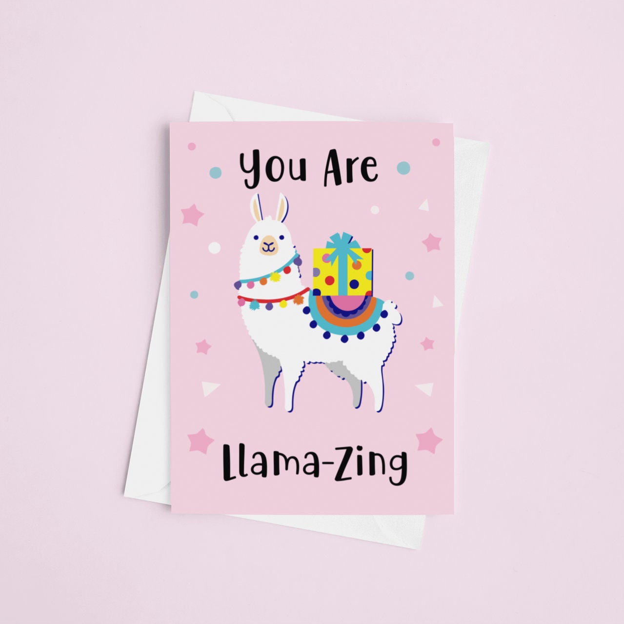 You Are Llama-Zing Postcard | Llama Card - Llama Lovers - Positive Cards - Long Distance Postcard - Cute Gifts