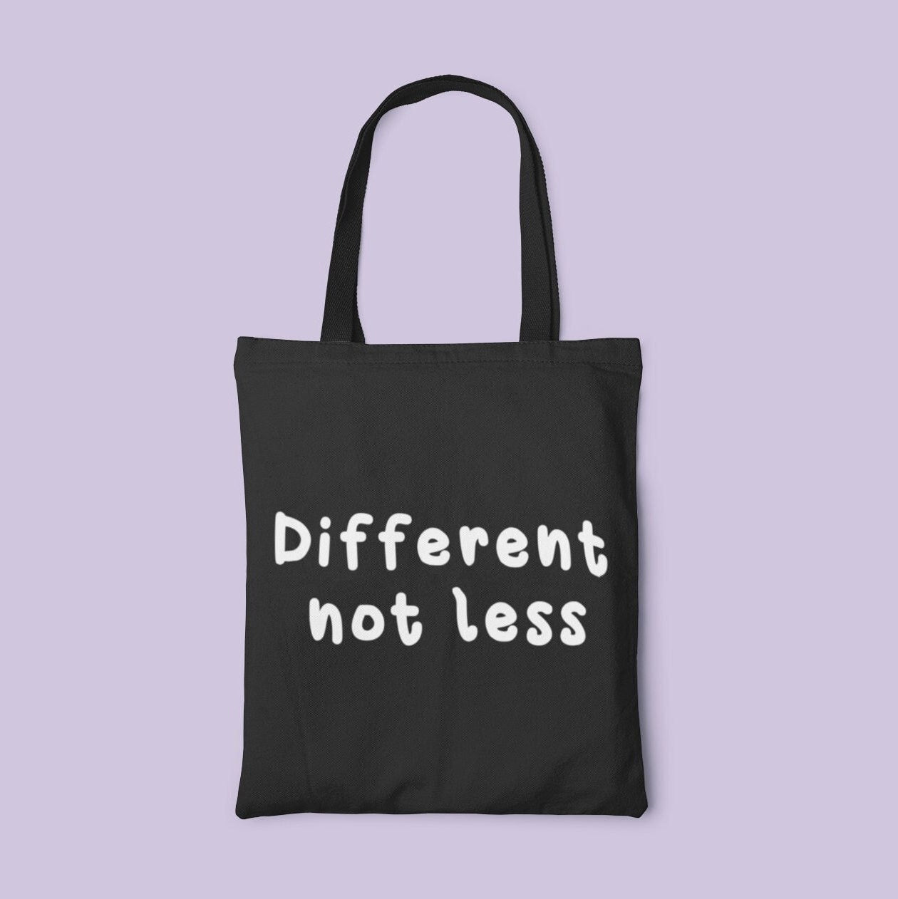 Different Not Less Tote Bag |  Autism Gift - Autism Awareness - Neurodiverse - Tote Bags