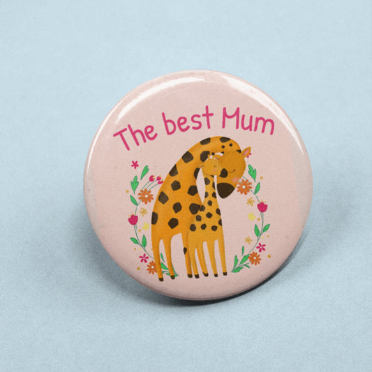 The Best Mum Badge Pin | Mum Gifts - Mothers Day - Unique Gift- For Mum - Best Mum Ever