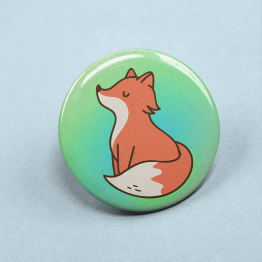 Fox Pin Badge | Fox Lover Gifts - Animal Lovers - Cute Fox Badges