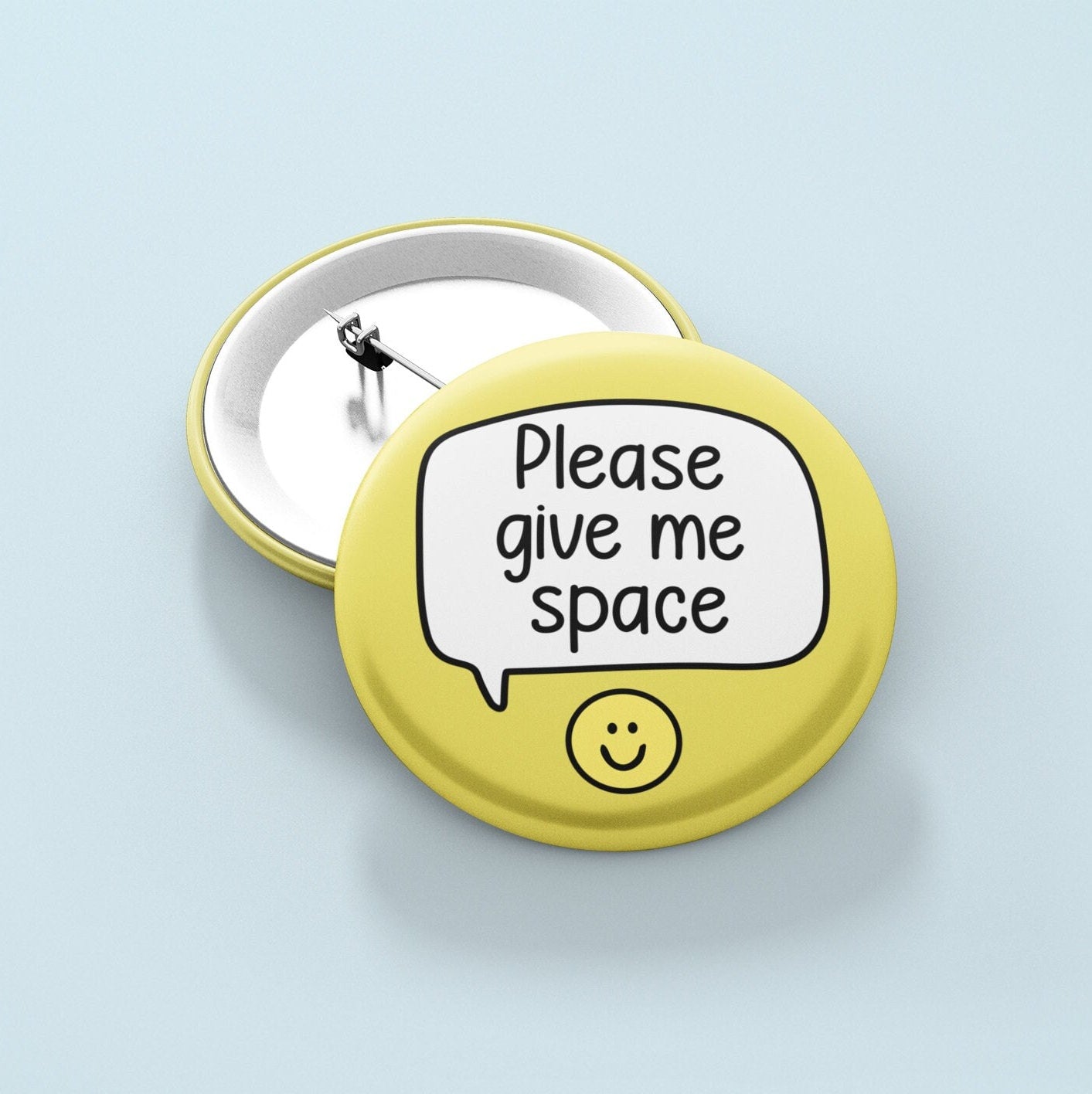 Please Give Me Space - Pin Badge | Personal Space Badge - Pin Buttons - Pins